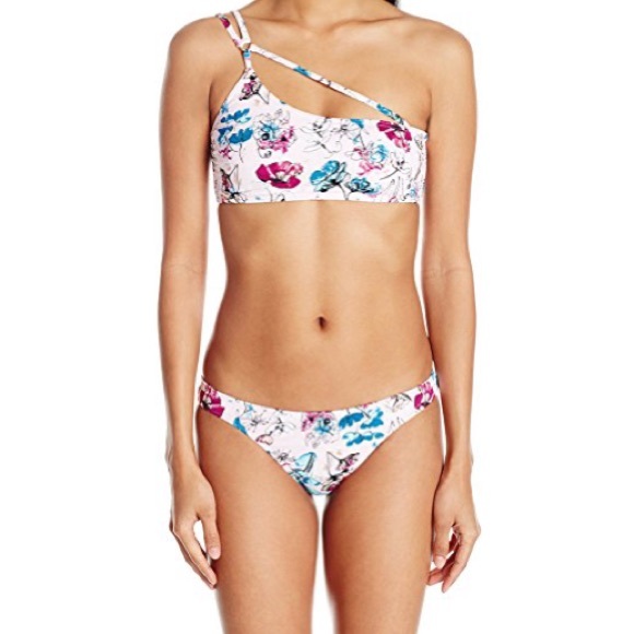 Other - Bikini Lab Pink Bathing Suit New One Strap, Size L